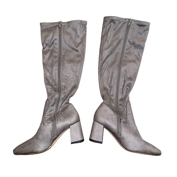 Nordstrom Rack Tall Go-Go Boots Microsuede Retro - Picture 2 of 5